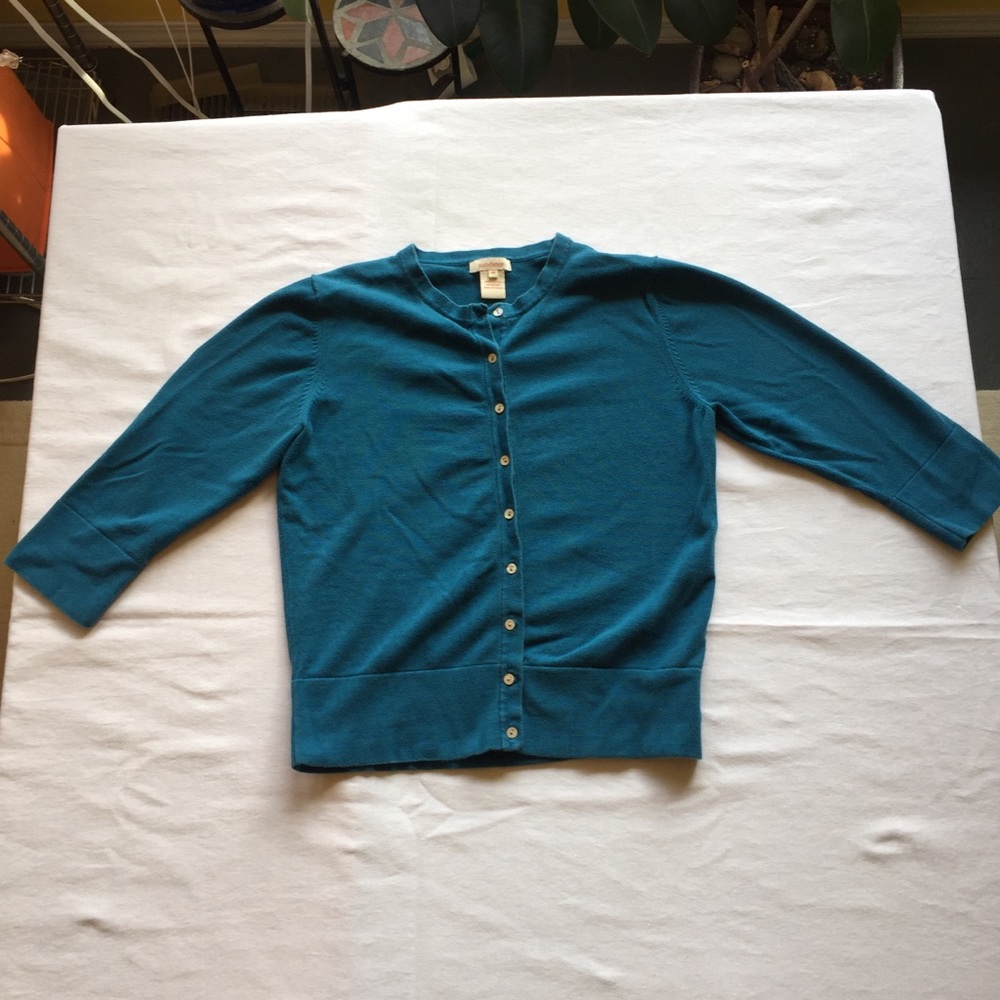 Sundance cotton cardigan, teal size M